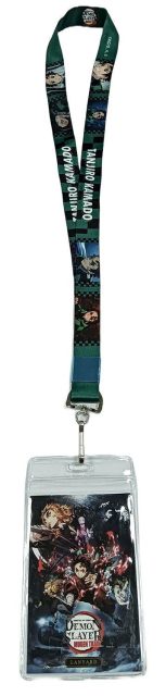 Demon Slayer: Infinity Train | Tanjiro Kamado - Clothing Pattern Background | Lanyard