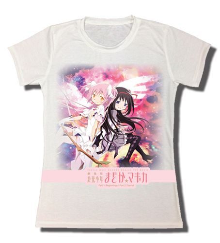 Madoka Magica Movie - Madoka Sitting With Homura T-Shirt L