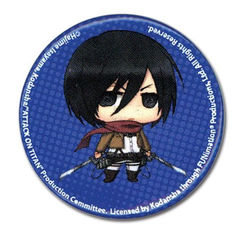 Attack On Titan - Sd Mikasa Button 1.25″