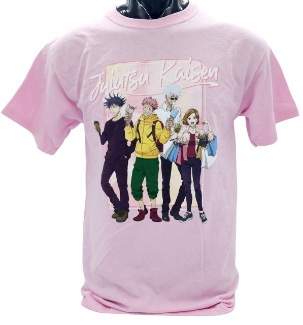 Jujutsu Kaisen - Itadori, Fushiguro, Kugisaki, Gojo Group T-Shirt Xl